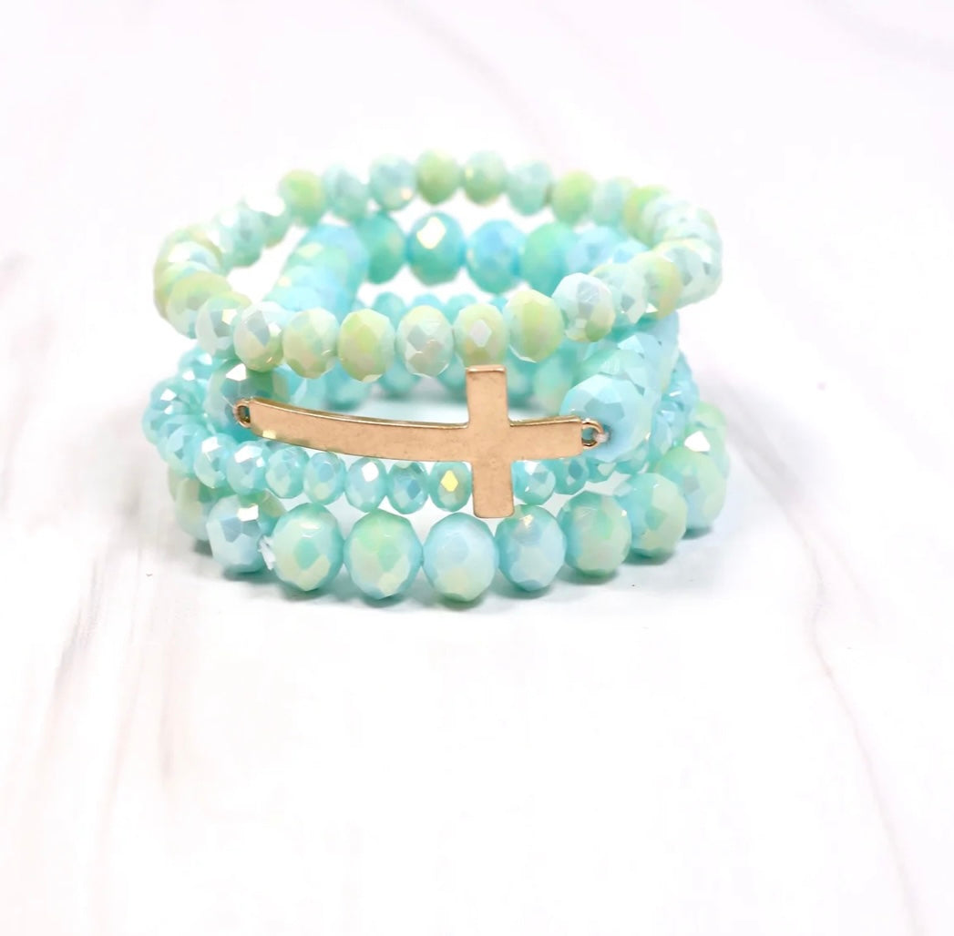 Hazel Cross Bracelet Set