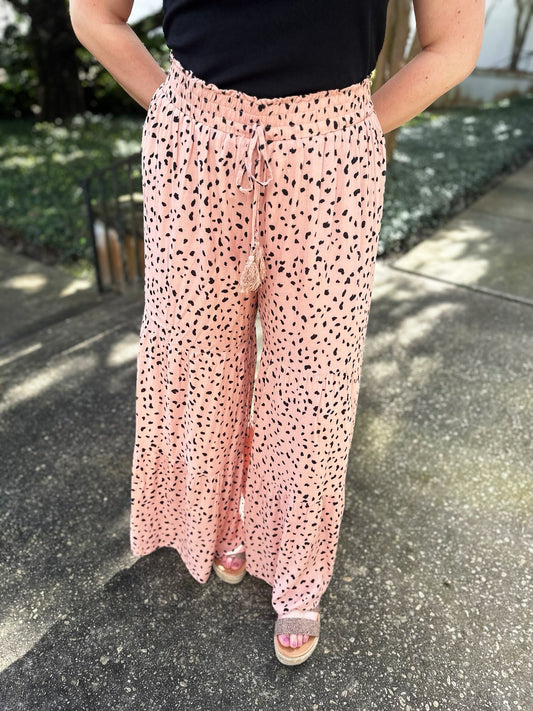 Leopard Ruffle Pants LT