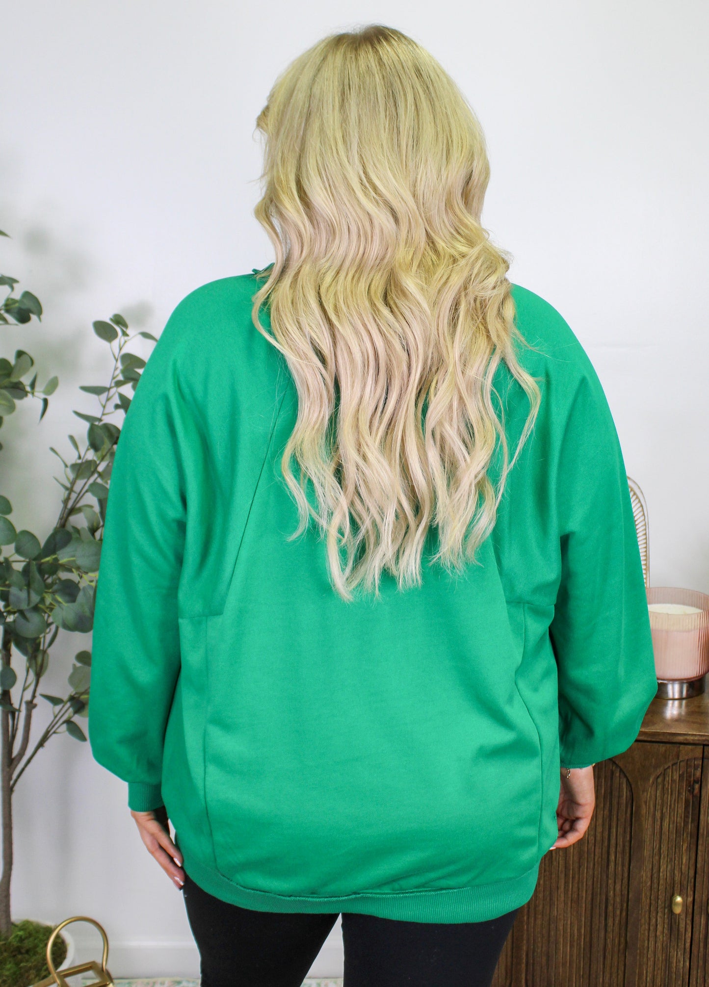 Green Plus Size Crewneck LT