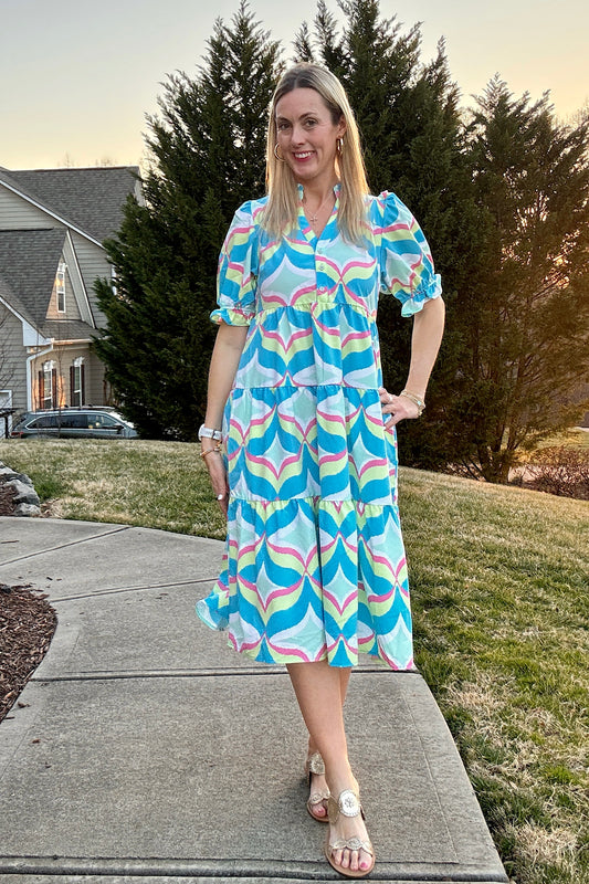 Coastal Mint Midi Dress