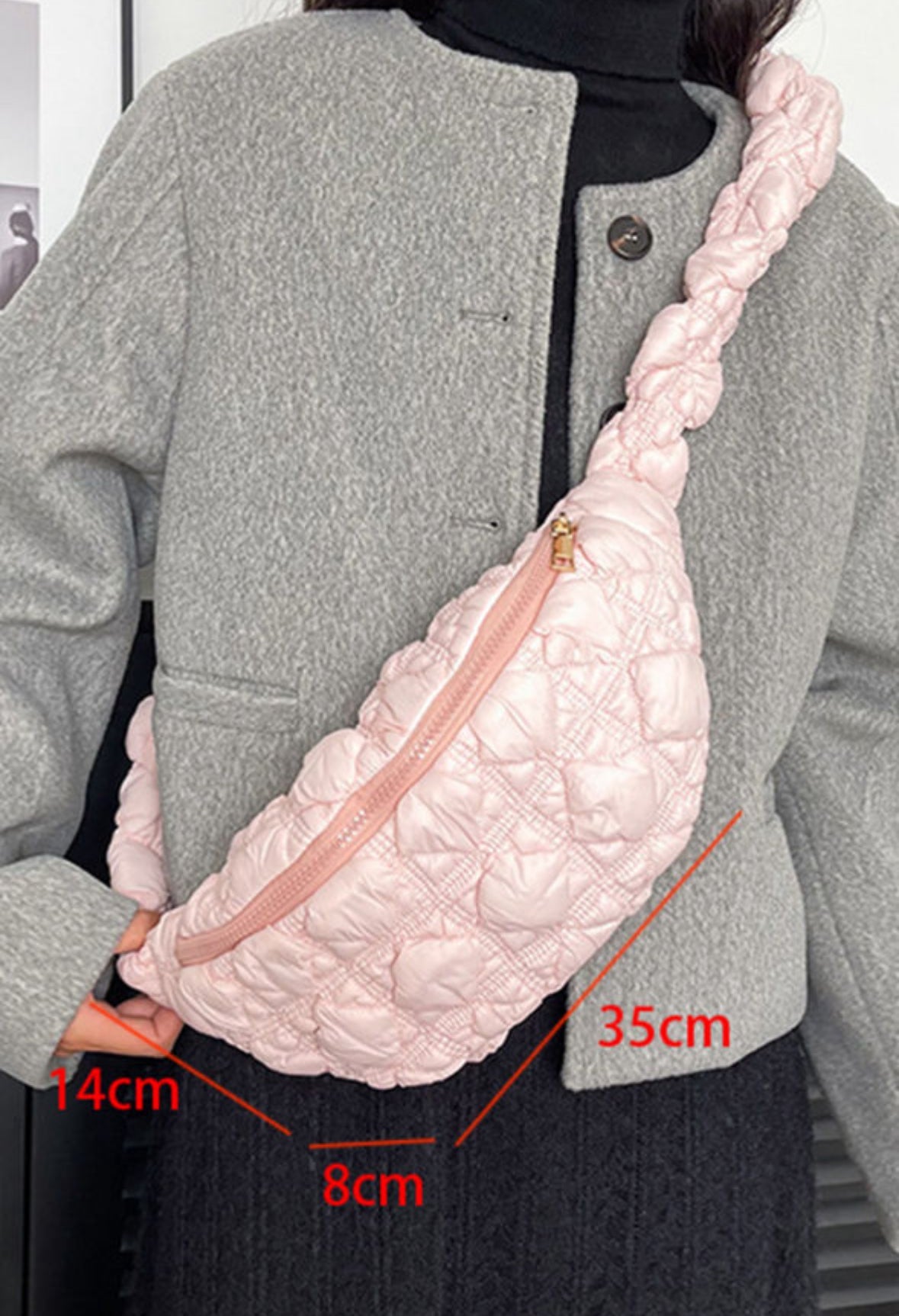 Pink Puffy Crossbody LT