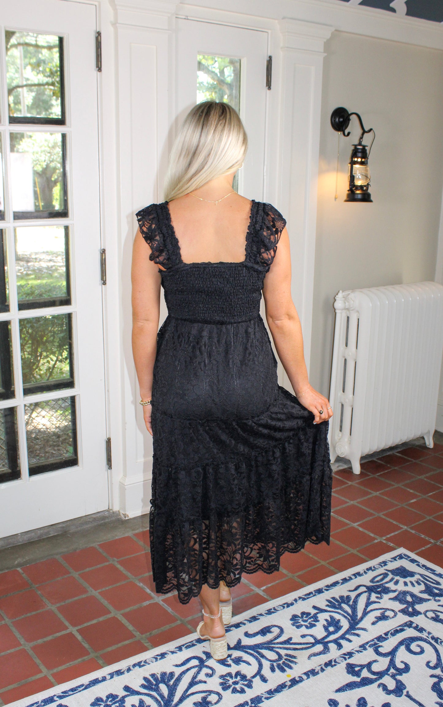 Black Lace Dress RTS