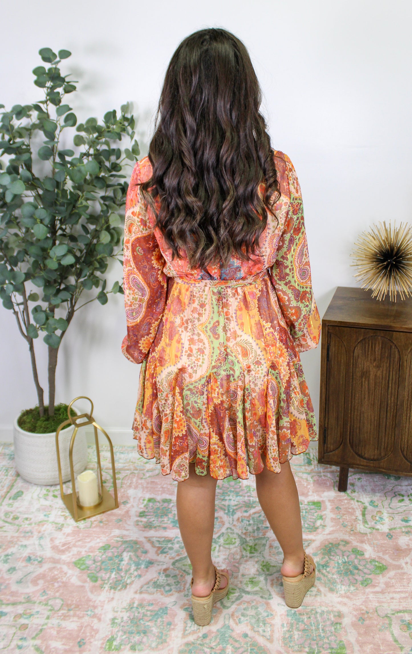 Boho Paisley Dress RTS