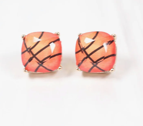 Basketball Glam Stud Earrings