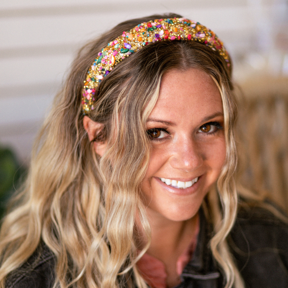 All That Glitters Headband - Multi + Gold